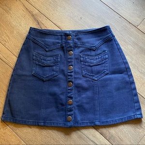 Kendall & Kylie Dark Denim Skirt
